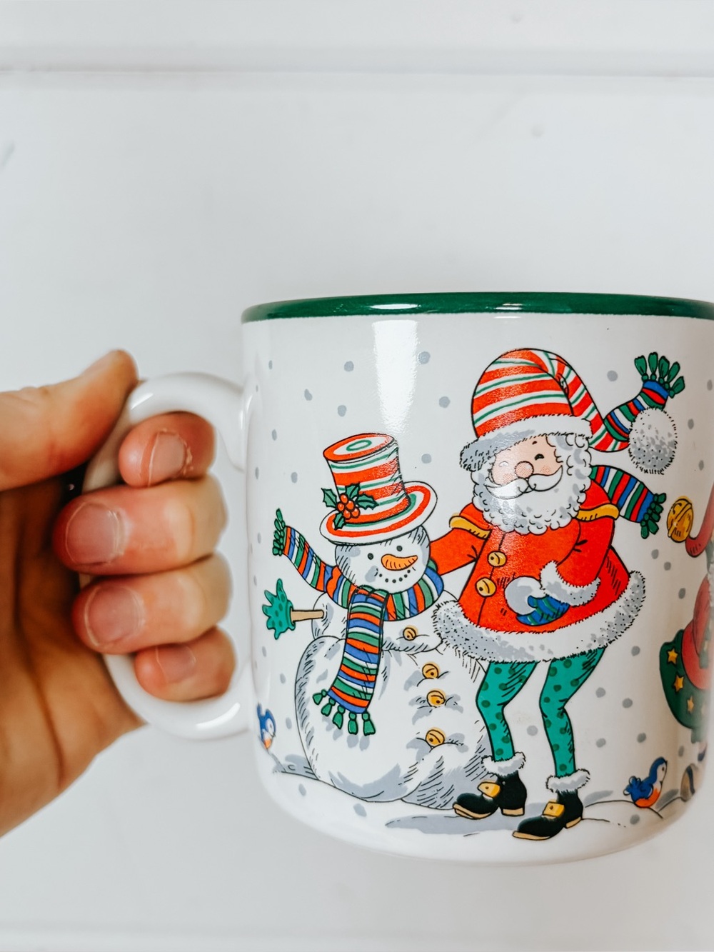 Vintage Christmas Coffee Mug | Potpourri Santa’s Snowmen 1995